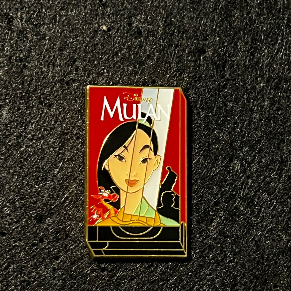 Mulan Enamel Pin VHS tape